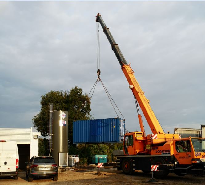 Installation d'un silo décanteur