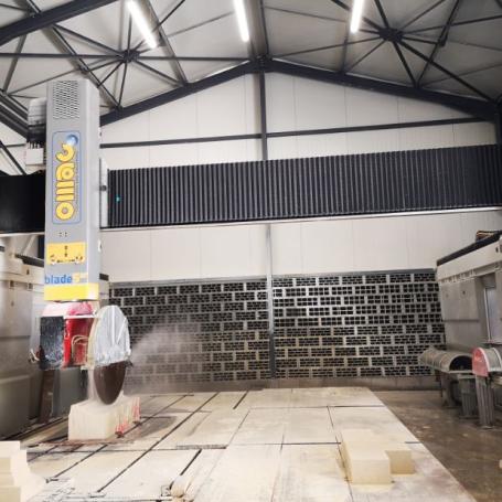 Centre d'usinage 5 axes pour la taille de pierre - omag blade 5