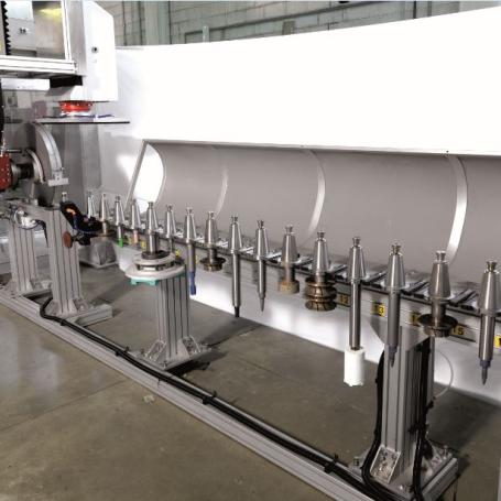 Magasin outils centre d'usinage 5 axes pour la marbrerie - blade 5 ar omag