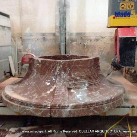 Centre d'usinage 5 axes pour la marbrerie et la taille de pierre - blade 5 ar omag