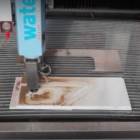 Centre de découpe au jet d'eau 5 axes la découpe du quartz et de la céramique en marbrerie omag Centre de découpe au jet d'eau 5 axes la découpe du quartz et de la céramique en marbrerie omag