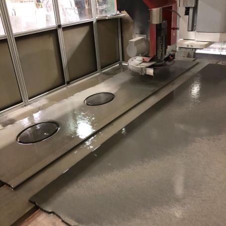 Centre de débitage 5 axes de marbrerie - omag digitale 5