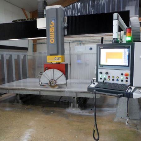 Débiteuse 5 axes de mabrerie omag area cut- optimisatition du sciage et réalisation de perçages