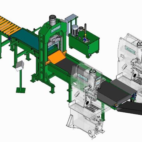 Chaîne de fabricaiton de pavés clivés - steinex