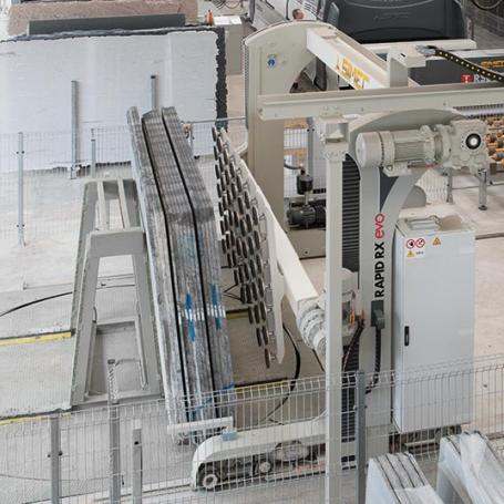 Robot de chargement de tranches simec rapid