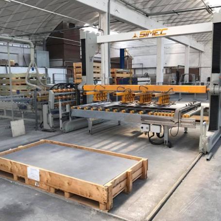 Robot de palettisation de tranches