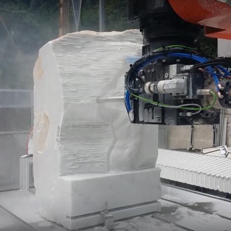 Robot d'usinage 7 axes pour la pierre naturelle - tower omag