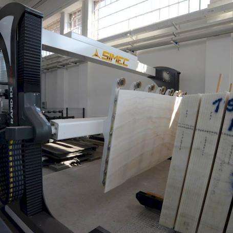 Robot de déchargement de tranches simec rapid