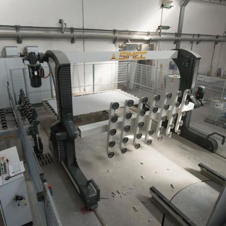 Robot de chargement de tranches simec rapid