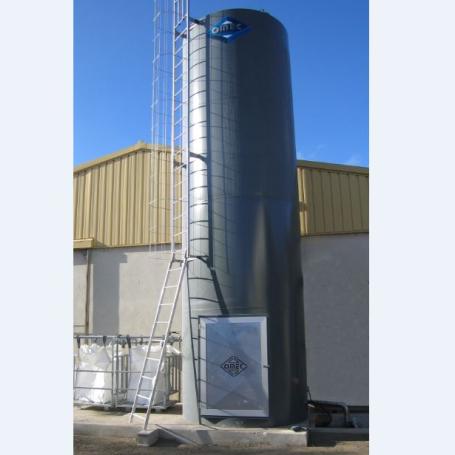 Silo de décantation avec déshydratation des boues par big-bag - atelier de taille de pierre