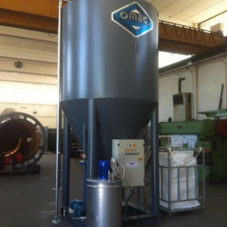 Silo décanteur de chantier avec déshydratation par sac - installation de décantation mobile