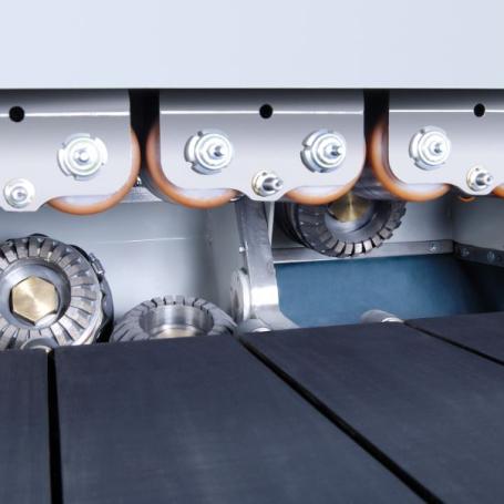 Polissoir à chants multi-tête pour fortes épaisseurs omgm bellani - chants droits et courbes