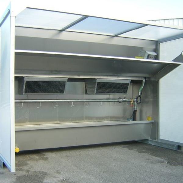 cabine d'aspiration taille de pierre marbrerie