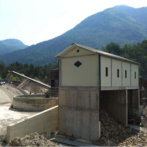 Filtre-presse pour le traitement des boues de lavage des granulats par déshydratation 