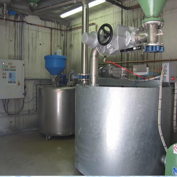 Cuve de floculation - Local technique de filtre presse et de silo décanteur